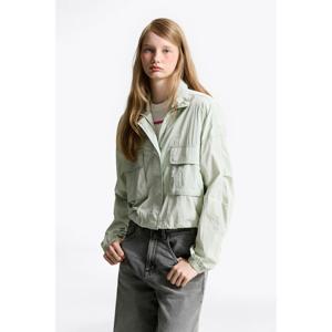 타미데님 여성 스탠드 칼라 윈드 브레이커 T32F6WJC14TWT1