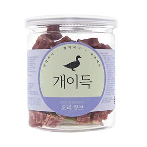 개이득 통간식 오리 큐브 200g