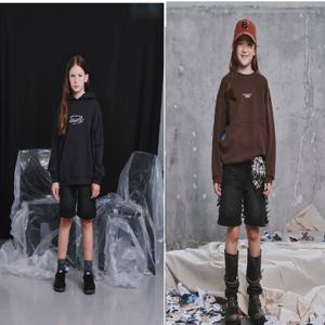 [블루테일]AZH2PT01BK 블랙 데님 반바지