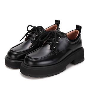 [BABARA] 바바라 소가죽 플랫폼 로퍼 BBG540BK