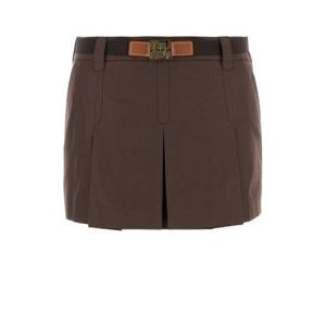 미우미우 숏 스커트 MG2485SOOO12NS F0324 Brown