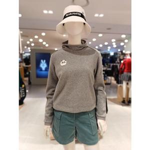 [파리게이츠] 25FW겨울 여성 테리 기모 후드 티셔츠 (521E4TR304GY)