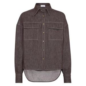 브루넬로 쿠치넬리 셔츠 MB148MY516C003 BROWN