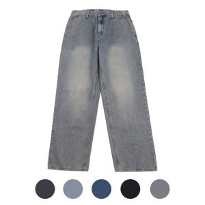 [파파브로] 남성 사계절 뒷밴딩 세미와이드 데님 SQ-JEA-3003