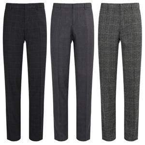 남자 간절기 클래식 울 체크 스판 슬랙스 LO-SLA-K700