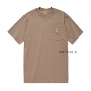 [칼하트]칼하트 K87 워크웨어 포켓 반팔티셔츠 데져트