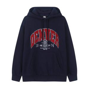 남녀공용 엔비에이 [DEN] 기모 아치 레터링 후드 티셔츠 N254TH020P