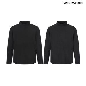 [웨스트우드] 남성 플리스 반넥 티셔츠 (2컬러) WP4MTTR423