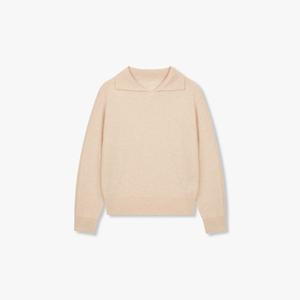 [보브]캐시미어 오픈 카라 니트 풀오버 7124450500