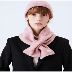 [헤지스] 핑크 로고자수 울혼방/HIMU5F606P2