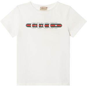 구찌 키즈 로고 프린트 크루넥 반팔(아이보리) 561651 XJGPI 9214 8,10