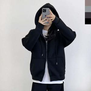 GBB HF770W 커플 오버핏 투웨이 기모 양털 후드 집업