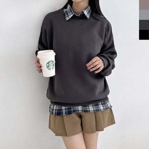 GBB HF790W 커플 핏좋은 겨울양털 기모맨투맨 티셔츠