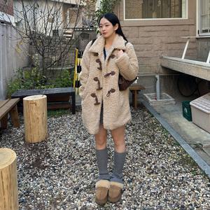 여성 보아 더플 코트-EFRG4392D0X