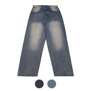 [파파브로] 남성 트렌디 캐주얼 와이드핏 워싱 청바지 IC-JEA-H071