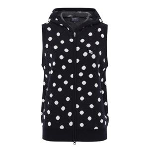 [파리게이츠] (521E4SWA32)여성 PG 도트 슬리브리스 후드 집업 니트