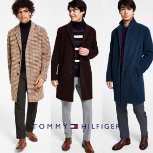 타미힐피거 TOMMY HILFIGER 879652 울 혼방 남자 애디슨 오버 코트 자켓