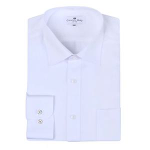 [카운테스마라셔츠](양말증정)실키한 착용감의 모달 클래식 화이트 일반핏 긴소매CDC3B11008A0
