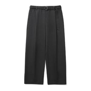 커버낫바지 CQK CO2403PT08-CH 코튼 트윌 원턱 세미와이드핏 치노 팬츠 차콜