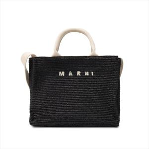 마르니 SHMP0077U0 P3860 Z1Q44 이스트 웨스트 라피아 스몰 탑 핸들 토트백
