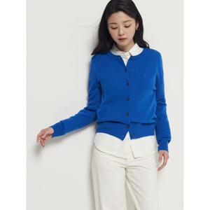 [빈폴레이디스] [Essential] 울캐시 플레인 카디건  블루 (BF5X5AE03P)