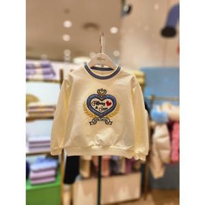 프렌치캣5 주니어 아이보리스트라이프시보리넥티셔츠 (T44KST020)