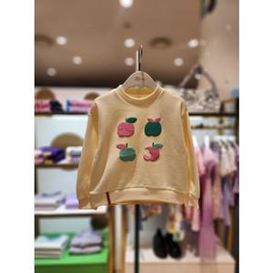 프렌치캣5 주니어 크림멀티사과맨투맨티 (T44KCT030)