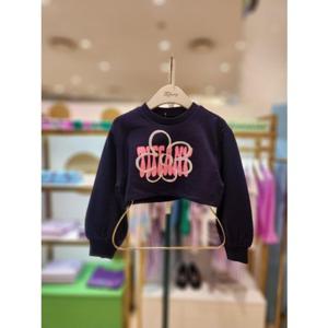 프렌치캣5 주니어 네이비크롭맨투맨티 (T44KBT050)