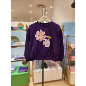 프렌치캣5 주니어 보라플라워맨투맨 (T44KBT040)