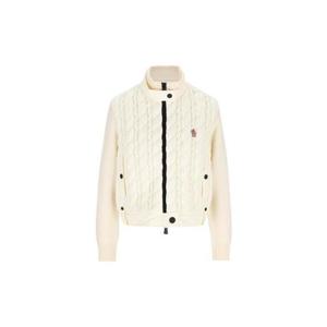 25 FW 몽클레어 그레노블 패디드 로고 디테일 집업 가디건 9B00007M1131