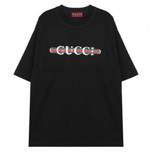 구찌 프린트 코튼 저지 티셔츠 784361-XJGTE-1152