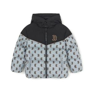 M MLB키즈패딩 TQK 7ADJMT146-43BKS 모노티브 배색 구스 숏패딩 보스턴 레드삭스