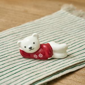 [모던하우스] 홀리베어 눕눕 수저받침 니트베어