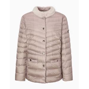 닥스골프 여성 베이지 초경량 구스다운 점퍼DNJU5D721I3