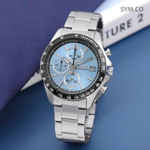 세이코 SBTR029 스피릿 크로노그래피 셀렉션 그린블루 남자 메탈 시계 c