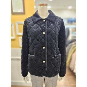 BCBG 세이브존01 벨벳 퀼팅 점퍼 B5D9R134