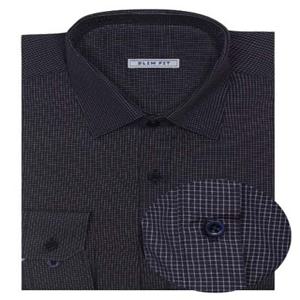 베이직 잔체크 슬림 셔츠