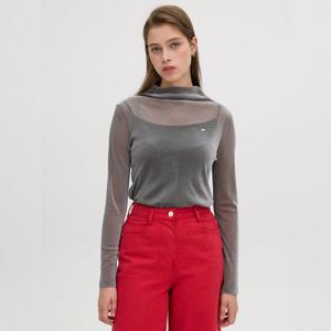 [올리브데올리브]벨벳 로고 장식 티셔츠 OW4WE9720