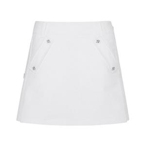 파리게이츠골프스커트 NQC 521C3PC364_WH 여성 바니 버튼 사이드 플리츠 큐롯 스커트