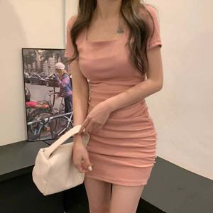 온나핏 엔젤 스퀘어넥 미니 원피스 JSC-24051801