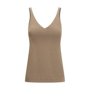 브루넬로 쿠치넬리 민소매 티셔츠 M0T18BA702 C8705 BROWN