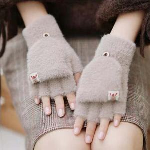 키밍 여성 플랩 장갑 손가락 벙어리장갑 트렌드