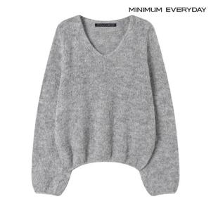 [미니멈][미니멈 에브리데이]슬리브 브이넥 루즈핏 긴팔 니트 (EB4KT004D)