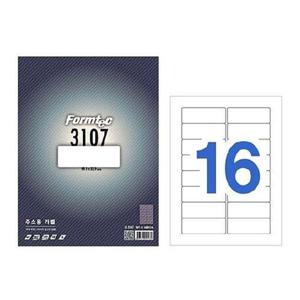 폼텍 분류표기용라벨 LS-3107 100매/16칸 주소용라벨 주소라벨 라벨용지 수신자용주소라벨 발신자용주소라벨 폼텍라벨지 스티커라벨지
