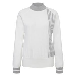 [와이드앵글]여성 TO 버티컬 패턴 모크넥 방풍 스웨터 Off White(WWW25K31W3)