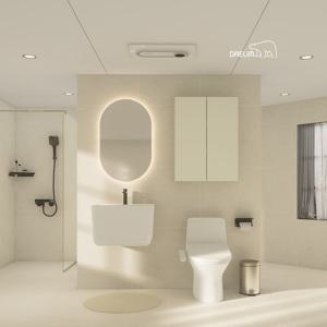 [25년형]대림바스 스마트클린바스 블랙 포세린 샌드 거실욕실 리모델링(휴젠뜨+살균비데)