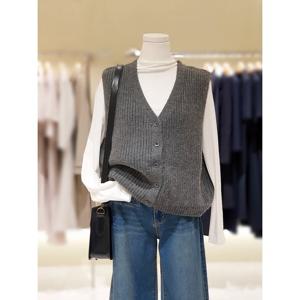 [숲]단추 니트조끼  SBAVK311