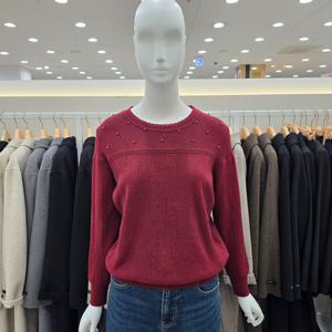 [숲]진주 포인트 라운드 니트 SOBALKT3 85