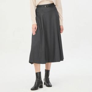 [시슬리]이사벨 벨티드 플레어 스커트_SASK35461