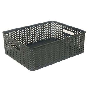 오픈바스켓 SZ 바스켓 4호 오픈형 차콜 13L 1P 바구니 수납 정